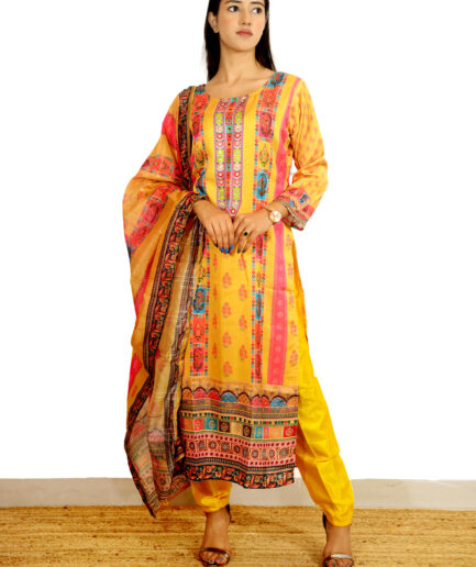 Ethnic kurti with dupatta